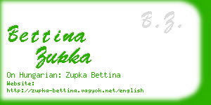 bettina zupka business card